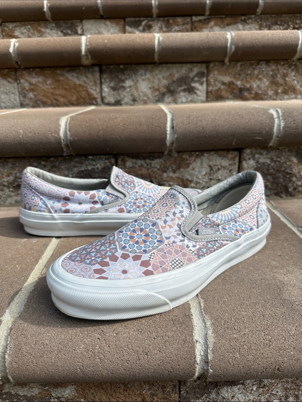 Kith x Vans Vault OG Classic Slip-On LX 'Multi Tile' Sneakers Mens  7 Ladies 8.5